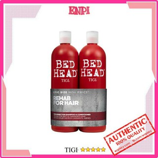 Cặp dầu gội - xả tigi bed head màu đỏ chính hiệu siêu mượt tóc