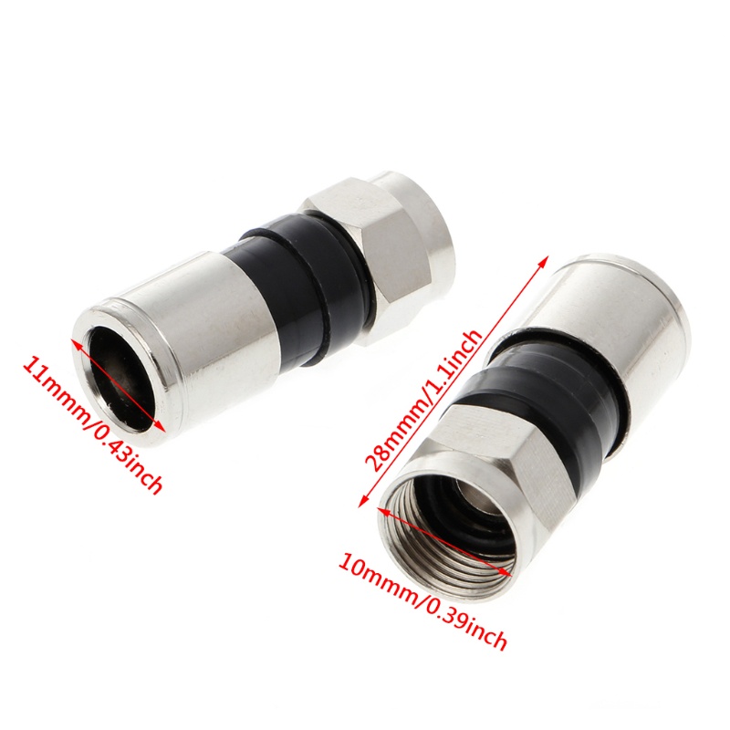 Set 10 Đầu Nối RG6 F 2 7cm Chuyên Dụng Cho Sky Satellite V