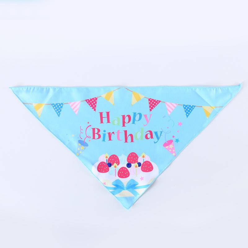 Khăn Choàng Cổ Tam Giác In Họa Tiết Hoạt Hình Cho Thú Cưng