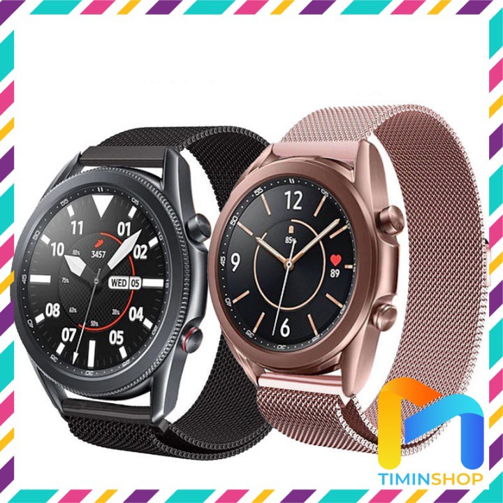 Dây đeo Samsung Watch 3 41/ 45mm - Dây thép không gỉ, khóa nam châm