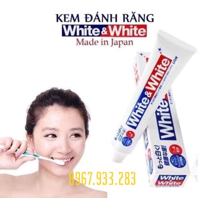 Kem Đánh Răng White And White Lion Nhật Bản 150g