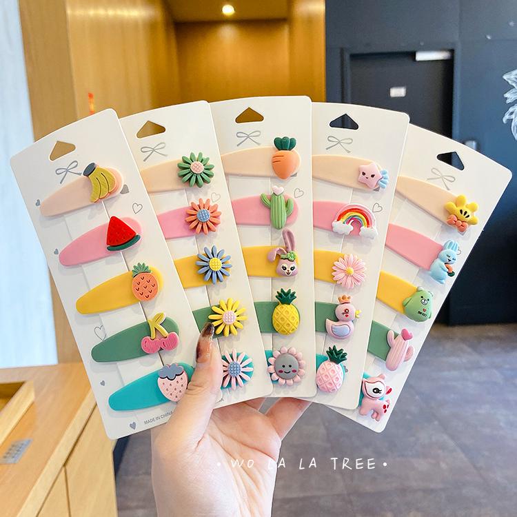 Kẹp tóc hợp kim phong cách Hàn Quốc nhiều màu sắc đáng yêu cho bé gái