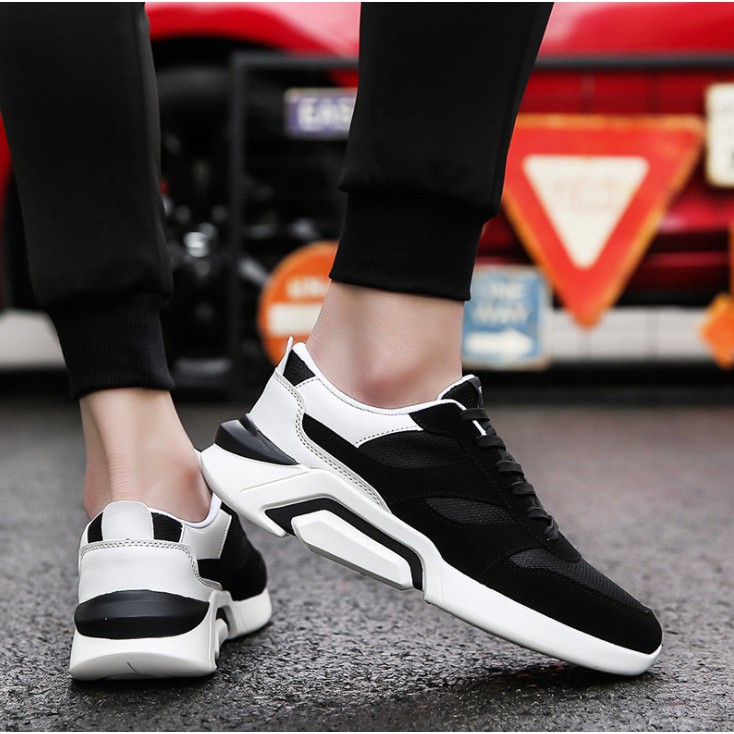 Giày thể thao sneaker nam D55, phong cách trẻ trung năng động, đế cao su non đi cực êm | BigBuy360 - bigbuy360.vn