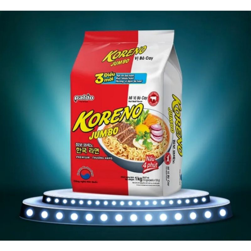 [Mã GROXUAN1 giảm 8% đơn 150K] Mì Jumbo Koreno hàn quốc 1kg các vị | BigBuy360 - bigbuy360.vn