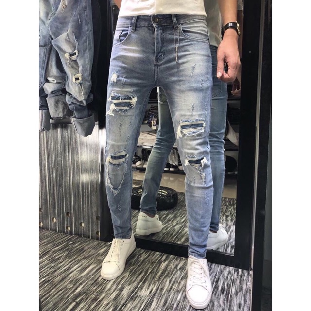 QUẦN JEAN DÀI NAM WAS RÁCH CÁ TÍNH | BigBuy360 - bigbuy360.vn