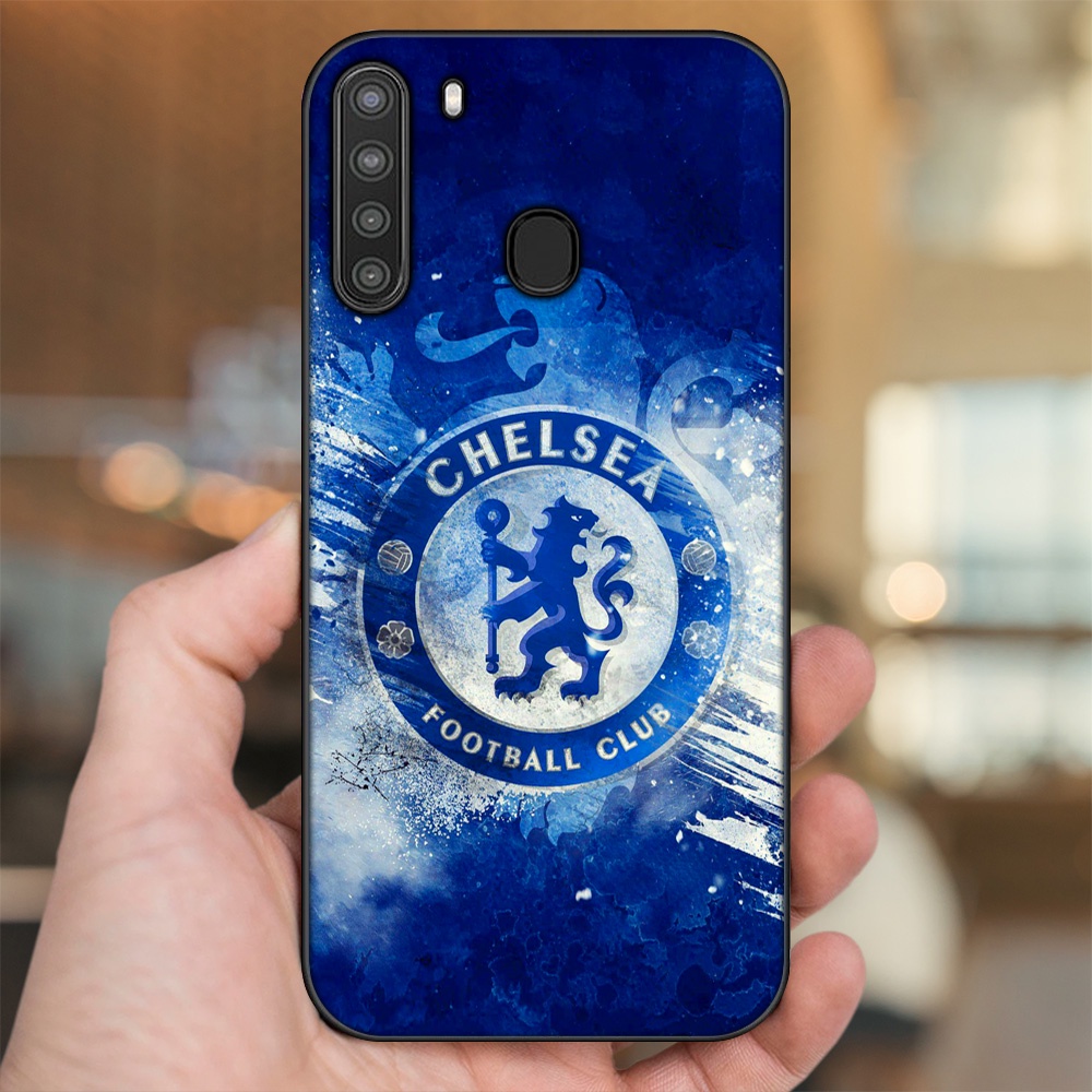 Ốp lưng Samsung A21 viền đen in hình Chelsea FC
