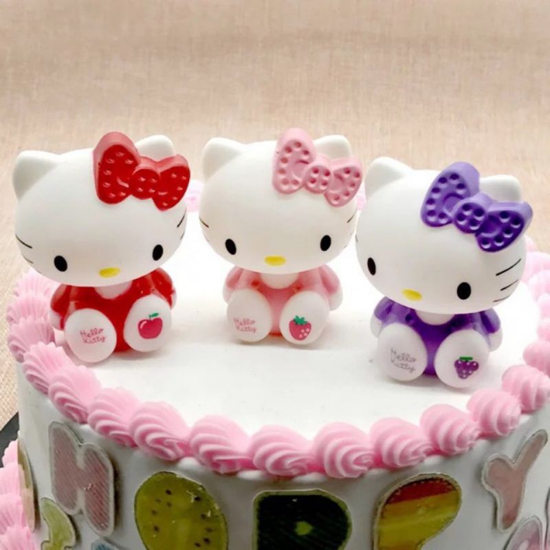 con vật trang trí [FREESHIP❤️] mèo hello kitty trang trí bánh kem