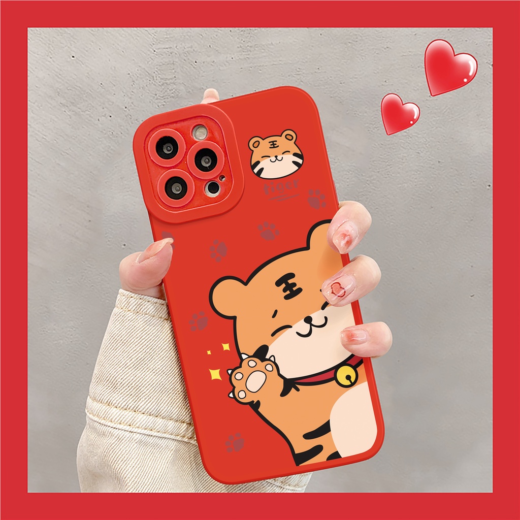 Ốp lưng iphone Hello Ti.ger cạnh vuông 6/6plus/6s/6splus/7/7plus/8/8plus/x/xr/xs/11/12/13/pro/max/plus/promax | BigBuy360 - bigbuy360.vn