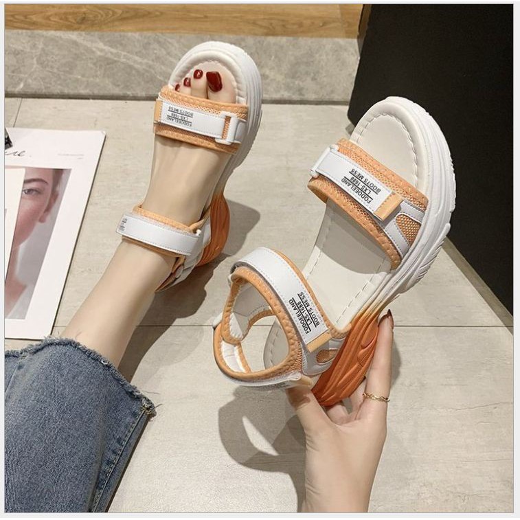 SẴN HÀNG GIAO NGAY Sandal nữ 2quai ngang phong cách Hàn Quốc (hàng loại 1) - EST 1999 kem video thật