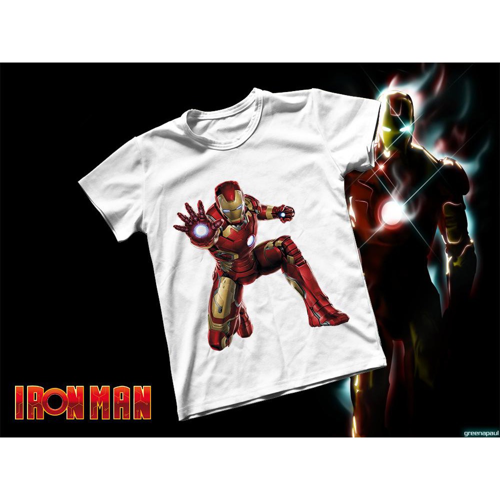 Áo thun Cotton Unisex - Movie - Iron Man - Iron man Mark III
