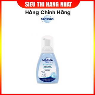 Sữa tắm tạo bọt Baby chiết xuất Olive hữu cơ Sanosan 250ml giúp dưỡng ẩm cho da, mùi hương thanh mát, an toàn cho bé