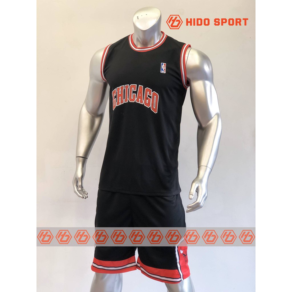 Bộ quần áo Bóng Rổ BULIS Màu ĐEN NBA Cao Cấp