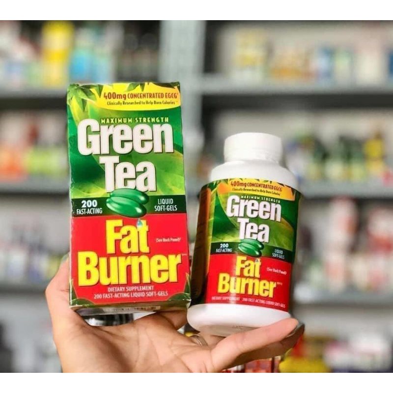 Viên uống giảm cân Trà Xanh Green Tea Fat Burner 400mg 200 viên của Mỹ