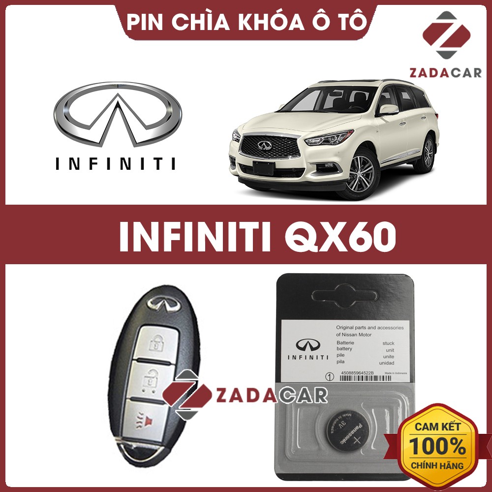 Pin chìa khóa ô tô Infiniti QX60 chính hãng Infiniti sản xuất tại Indonesia 3V