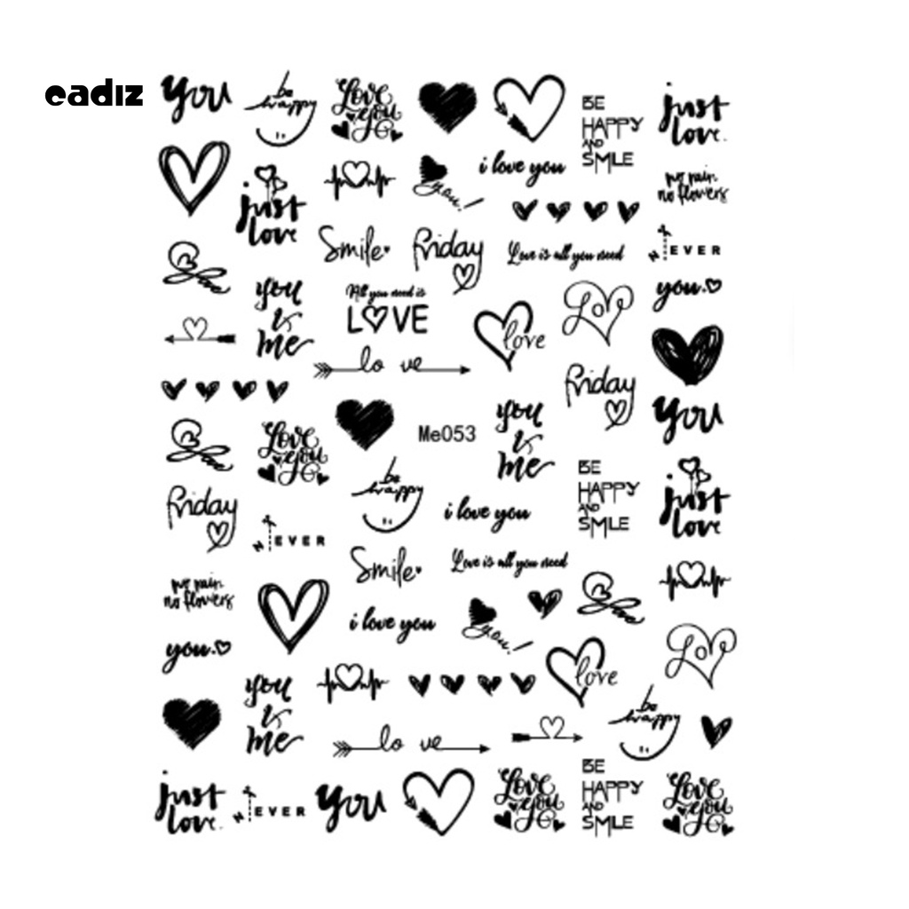 [Hàng mới về] Miếng dán móng chủ đề lễ tình nhân tự dính cho người đang yêu