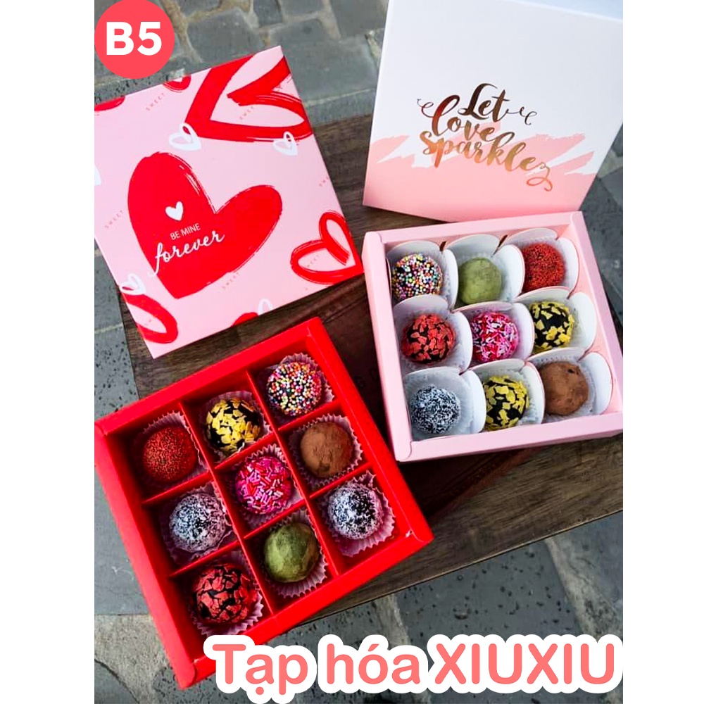 Set Socola Valentine Truffle Cực Ngon, Sô Cô La Tươi, Quà Tặng Cho Bạn Gái, Người Yêu, Nữ, Nam