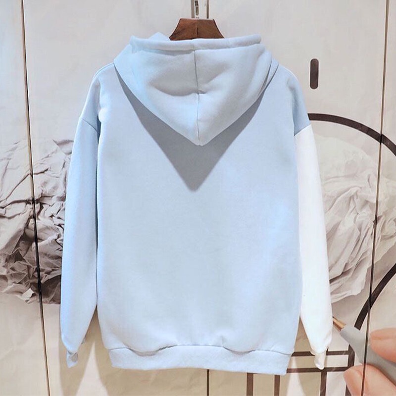 Áo hoodie thể thao AOKANG mềm mại thoải mái in họa tiết gấu hoạt hình phong cách thời trang Hàn Quốc cho nam