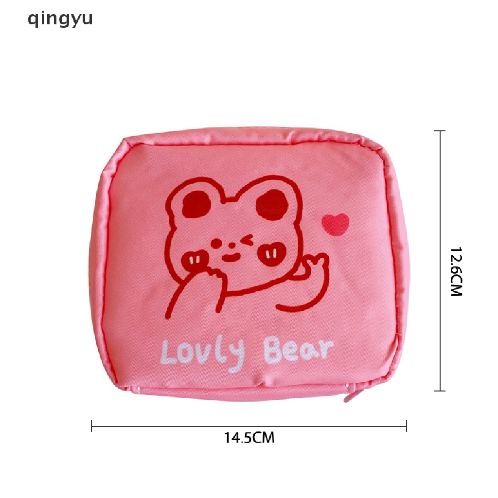 Qingyu Túi Đựng Băng Vệ Sinh Chìa Khóa Tai Nghe Tiện Dụng