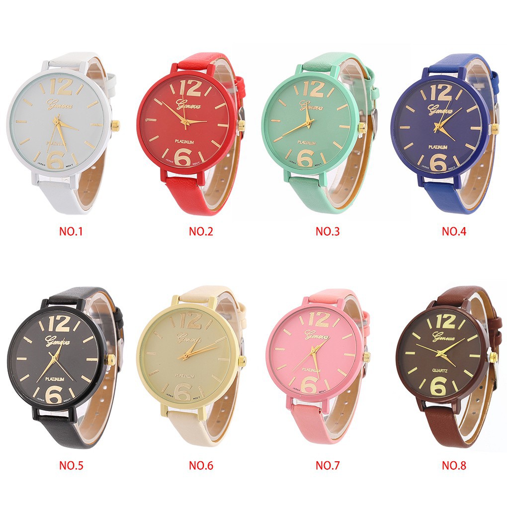 Đồng hồ quartz dây da cho nữ