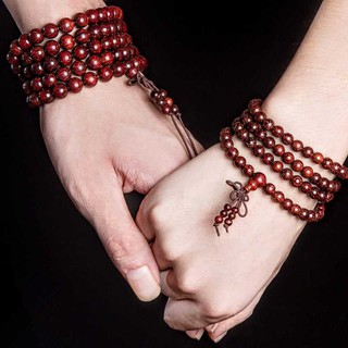 VÒNG TAY TRÀNG HẠT GỖ TỬ ĐÀN 8 LY 108 HẠT