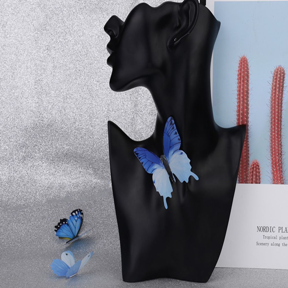 Set 12 sticker dán tường trang trí nhà cửa/ tiệc cưới hình bướm bằng nhựa PVC nhiều màu sắc 3d