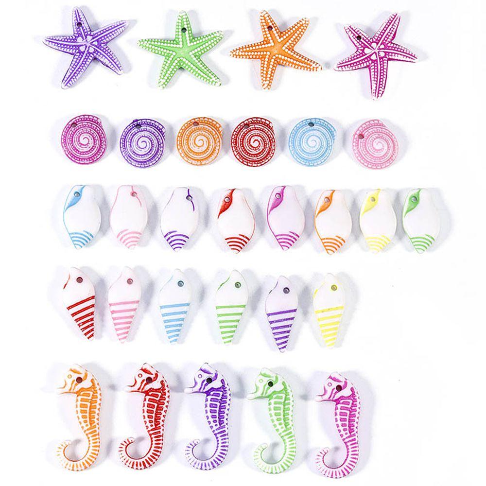 Set 100 Mặt Vòng cổ / Vòng Đeo Tay / Lắc Chân Bằng Acrylic Nhiều Màu
