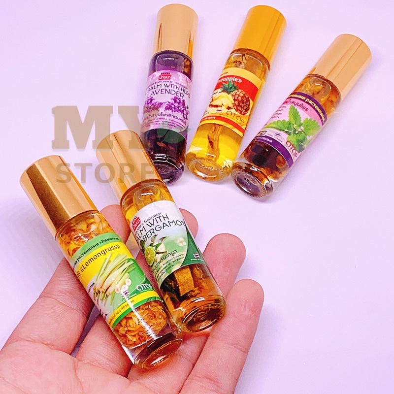 (Chính Hãng) Dầu Lăn Thảo Dược Otop Oil Balm With Herb Thái Lan 8cc/ Nhiều Hương