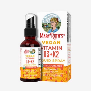 Vitamin D3 & K2 hữu cơ Mary Ruth dạng xịt , giúp tăng khả năng hấp thụ của cơ thể, hỗ trợ miễn dịch
