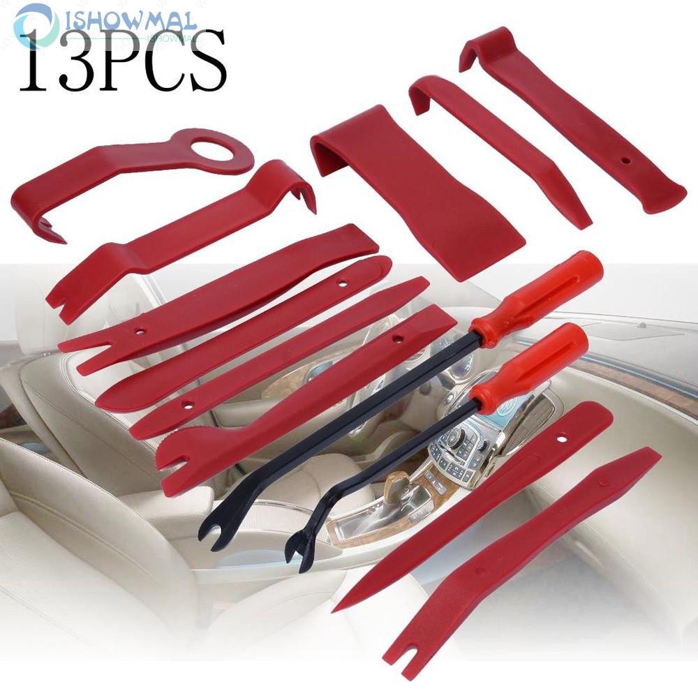 13pcs Car Door Dash Audio Radio Panel Trim Install Open Removal Pry Tools Kit ##