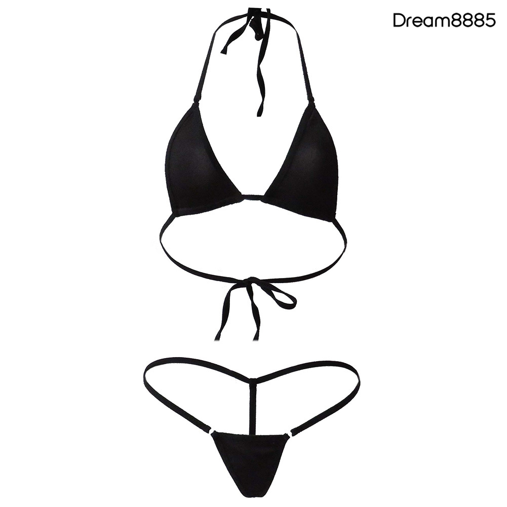 Bộ Bikini 2 Mảnh Màu Sắc Trơn Gợi Cảm Cho Nữ | BigBuy360 - bigbuy360.vn