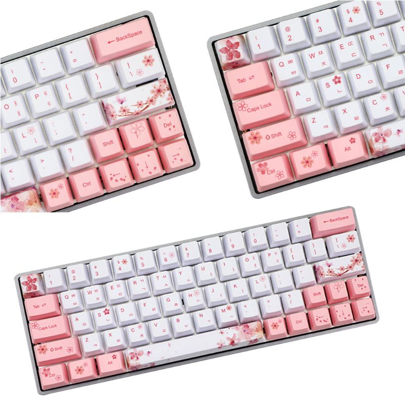 Nút Bàn Phím 73 Phím PBT Hình Hoa Anh Đào Sáng Tạo Thay Thế Cho Bàn Phím Cơ