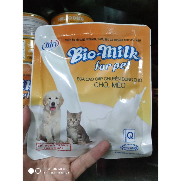 Sữa cho cho chó mèo Bio-Milk Sữa cao cấp bổ sung dinh dưỡng cho vật nuôi!!!