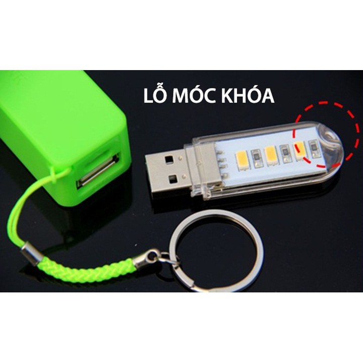 Đèn LED 3 bóng cổng USB