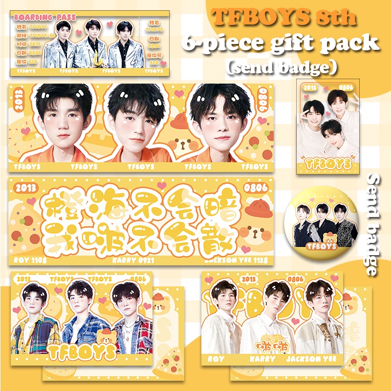 Thẻ ảnh nhóm nhạc TFboys tùy chọn số lượng