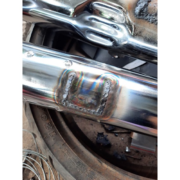 Bô Tân Hòa Đít Vát Móc Căng lắp cho xe Dream Wave  50 100 110cm3