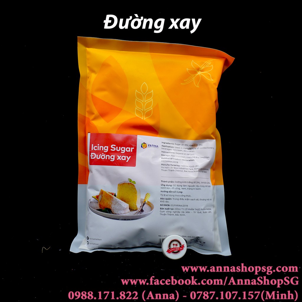 Đường xay Icing Sugar Farina - 1kg