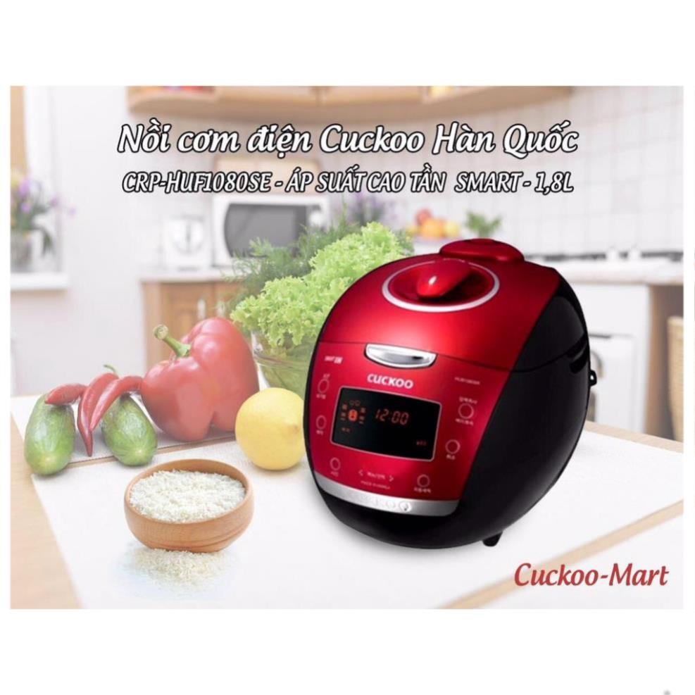 Nồi cơm Cuckoo áp xuất cao tần Smart CRP-HF-1080SE (Đỏ)1.8L