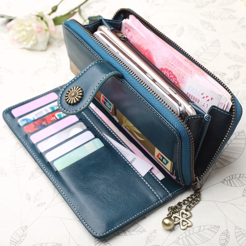 Luxury Fashion Women Wallet Thanh Long Leather