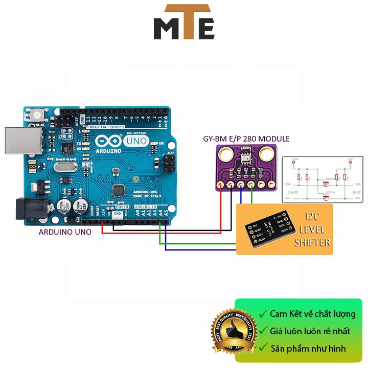 Module cảm biến áp suất và nhiệt độ không khí GY-BMP280