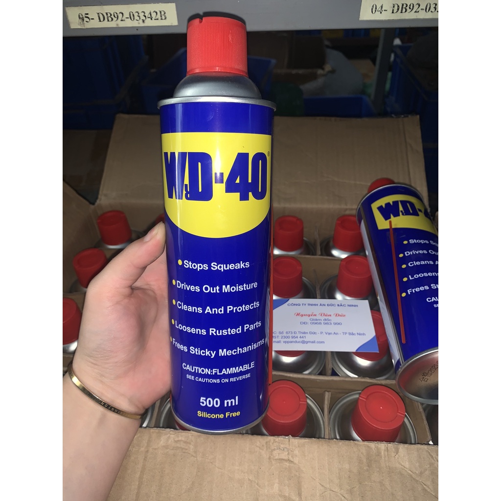 Chai xịt Bôi trơn Làm sạch Chống ẩm Chống rỉ sét WD40 500ml