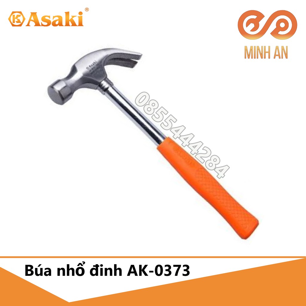 Búa nhổ đinh bằng thép cán nhựa [HÀNG CHÍNH HÃNG] Asaki AK-0373