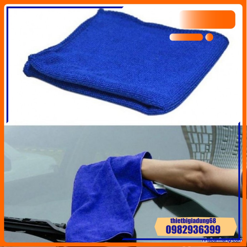 Khăn Lau Microfiber Đa Năng Mềm Mịn Siêu Thấm Hút Nước Lau Tay, Lau Nhà Bếp, Lau Kính Gương, Xe Hơi, Lap Top