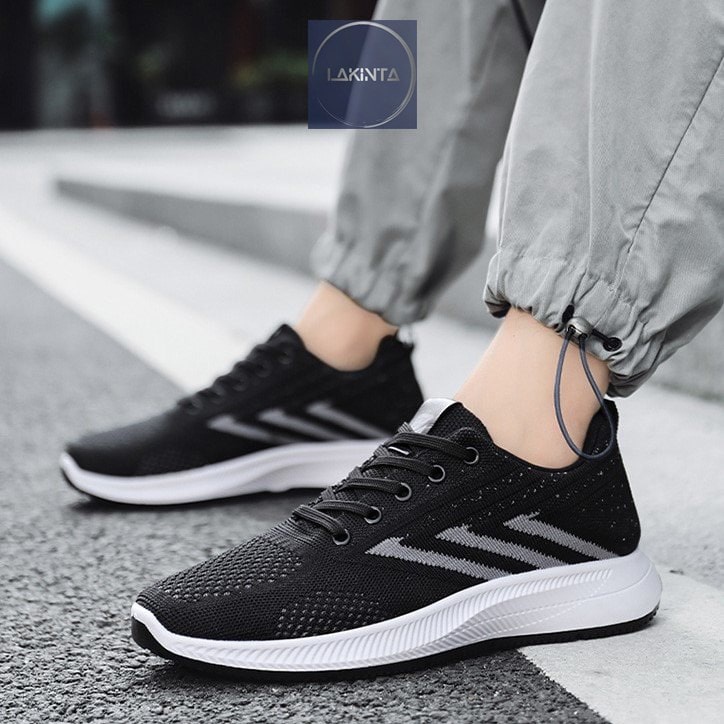 Giày nam sneaker hàn quốc công sở Lakinta giầy thể thao nam tập gym chạy bộ thể dục cổ thấp G685