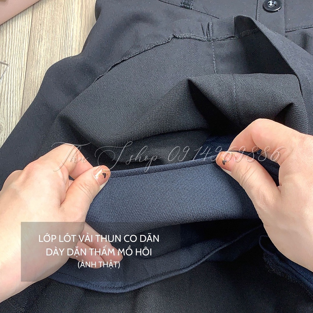 Chân Váy Nữ Xòe, Váy Ngắn Cạp Cao BIGSIZE Tôn Bụng Eo Thon Vải Mềm Dày Dặn THUS555