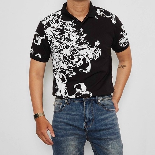 Áo thun có cổ nam hoa dương sỉ GAP002 2M - Áo POLO nam công sở cao cấp, sang trong, lịch lãm