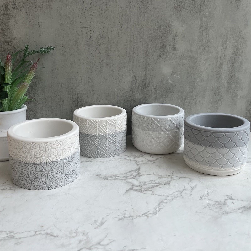 Khuôn silicone Hình Trụ Dùng Làm Chậu Hoa diy