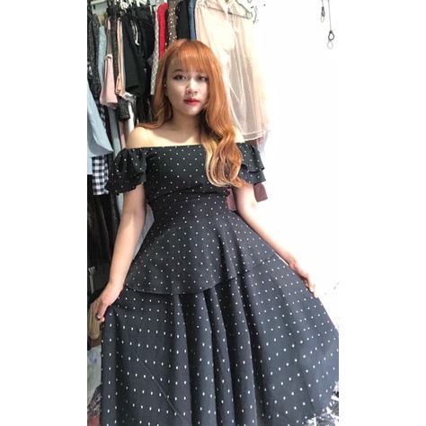 Đầm nhún lưng bigsize