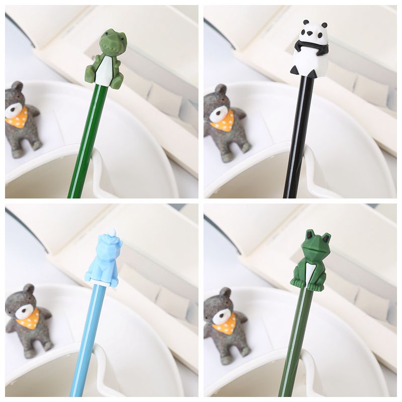 Bút mực gel phong cách động vật hoạt hình 3D xinh xắn