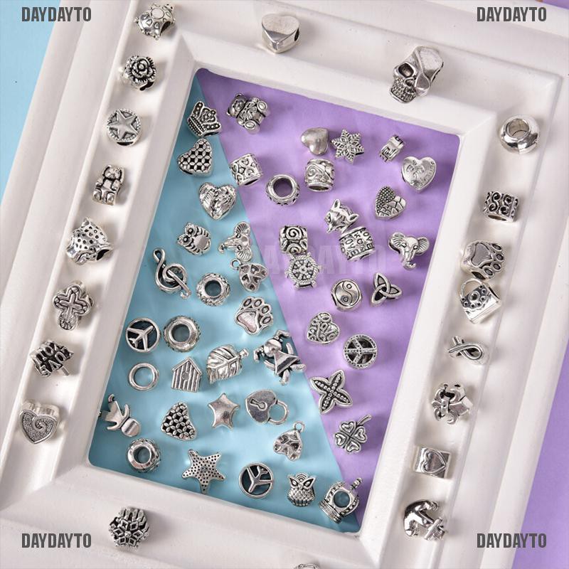 Set 60 Hạt Xỏ Lỗ Bali Phong Cách Cổ Điển Dùng Làm Trang Sức DIY