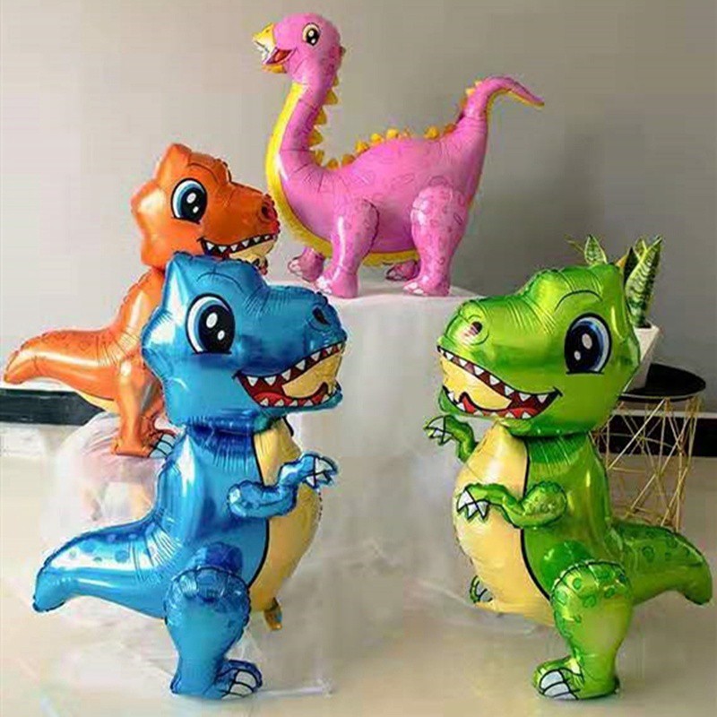 4D Kids Gift Aluminum Foil Baby Shower Party Decoration Balloon Dinosaur Toys